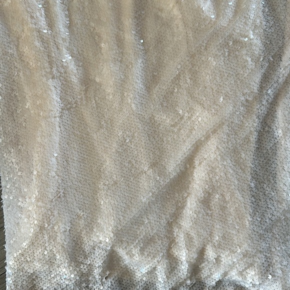 4th + Reckless Nude Sequins Cross Back Maxi BEC Dress Size: Medium - Picture 13 of 14